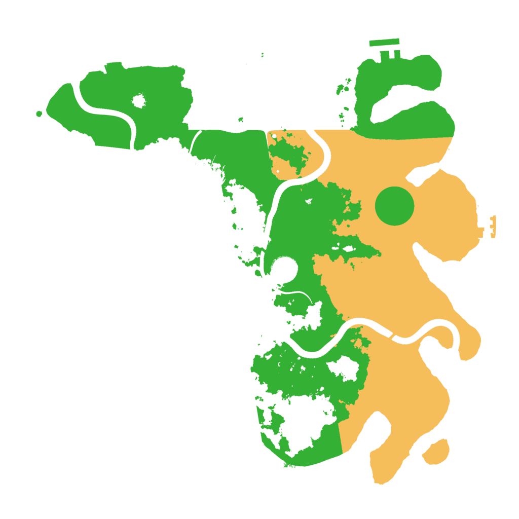 Biome Rust Map: Procedural Map, Size: 3500, Seed: 420365