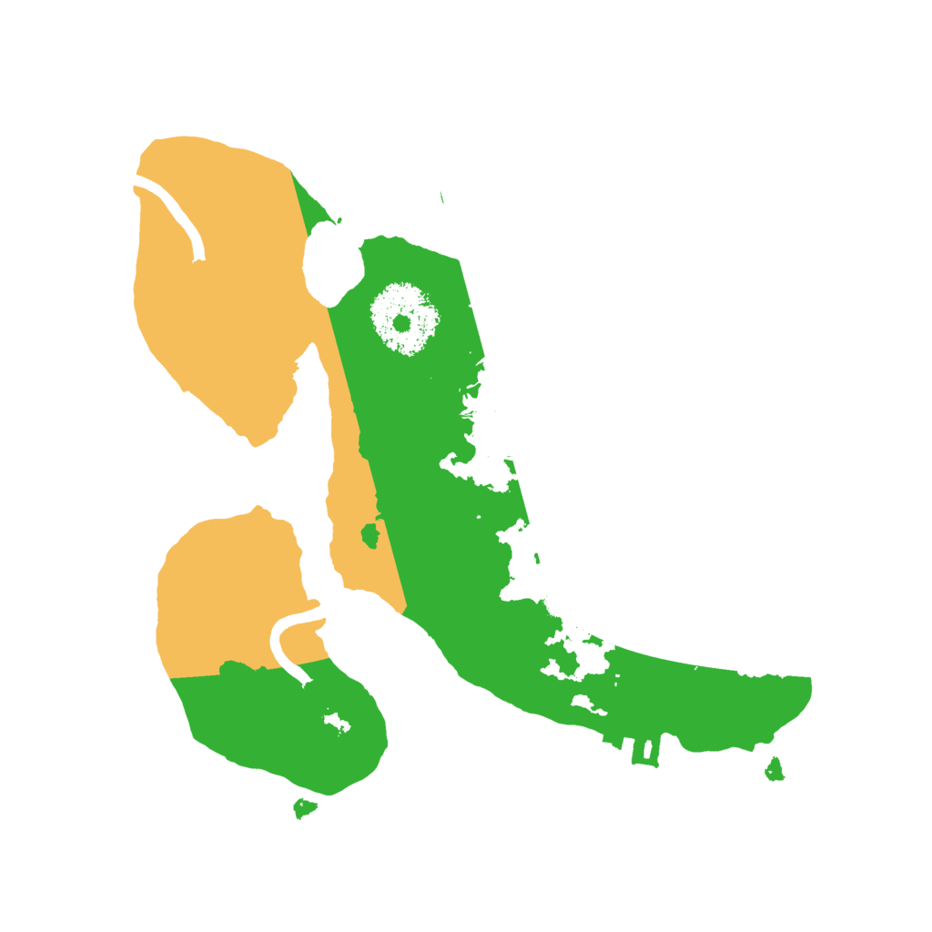 Biome Rust Map: Procedural Map, Size: 2100, Seed: 1843