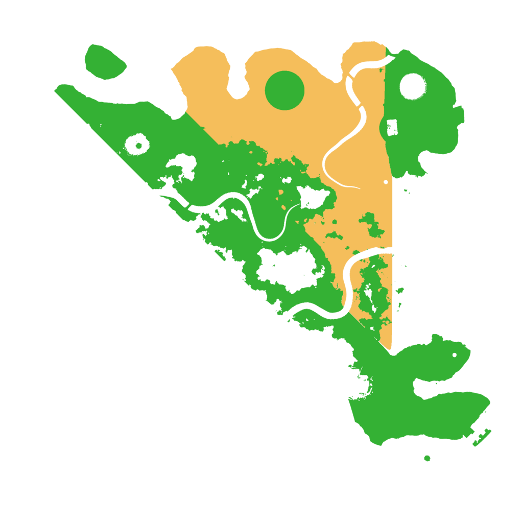 Biome Rust Map: Procedural Map, Size: 3500, Seed: 1210387845