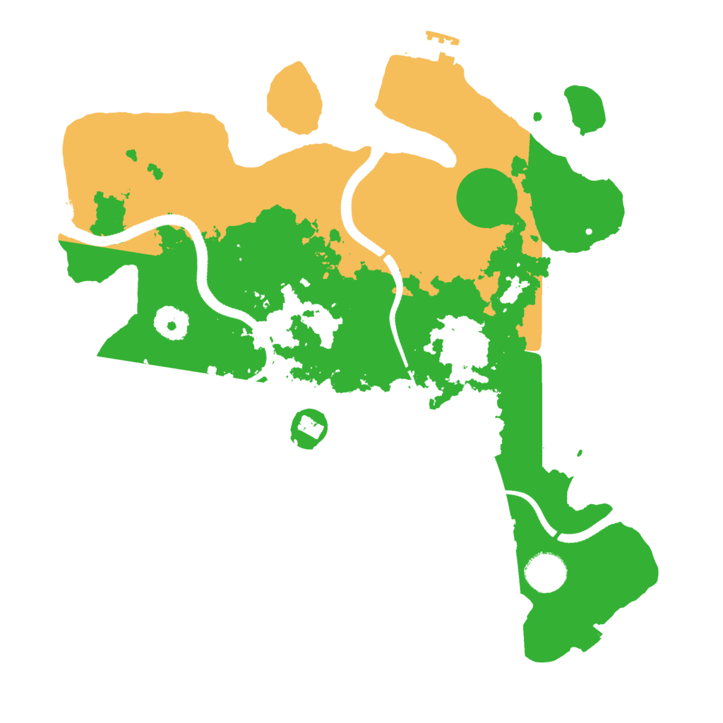 Biome Rust Map: Procedural Map, Size: 3200, Seed: 6738777