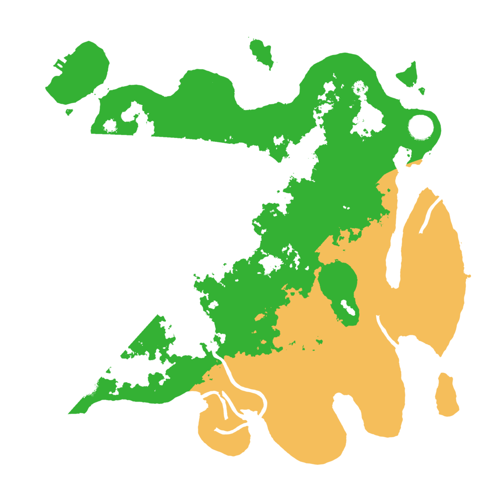 Biome Rust Map: Procedural Map, Size: 3500, Seed: 100904527