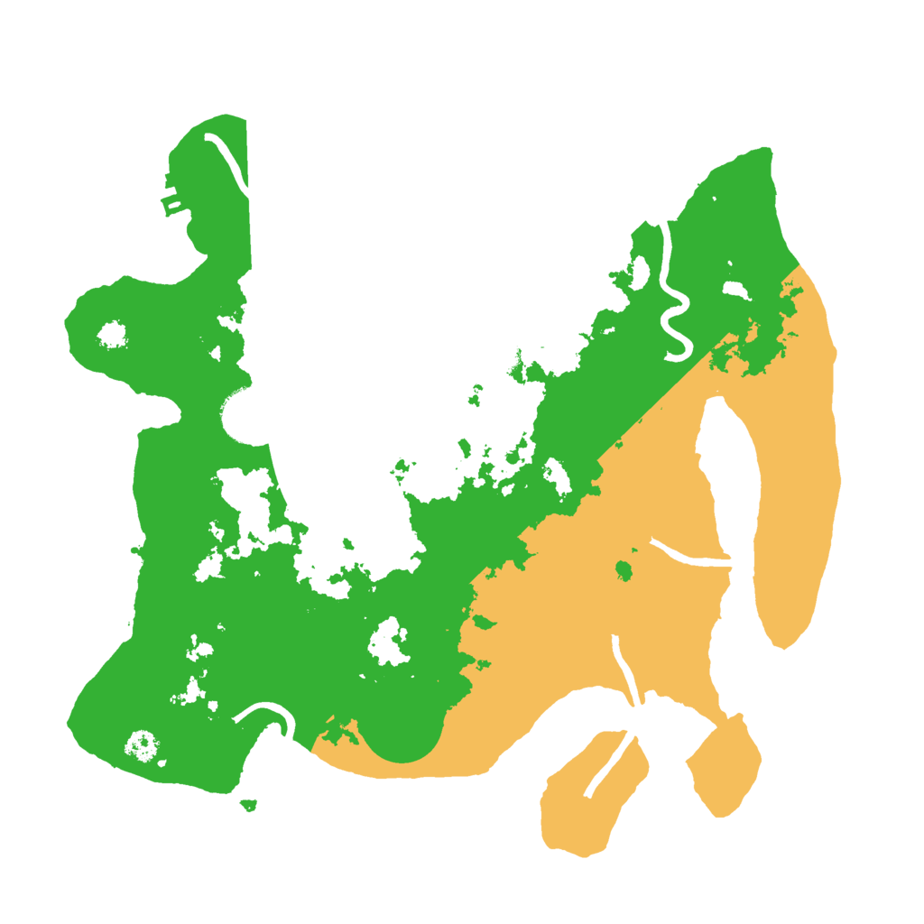 Biome Rust Map: Procedural Map, Size: 3000, Seed: 5487
