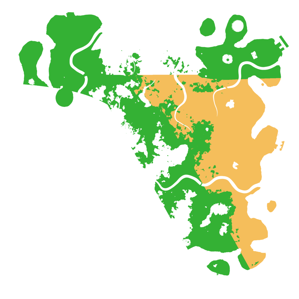 Biome Rust Map: Procedural Map, Size: 4500, Seed: 242248002