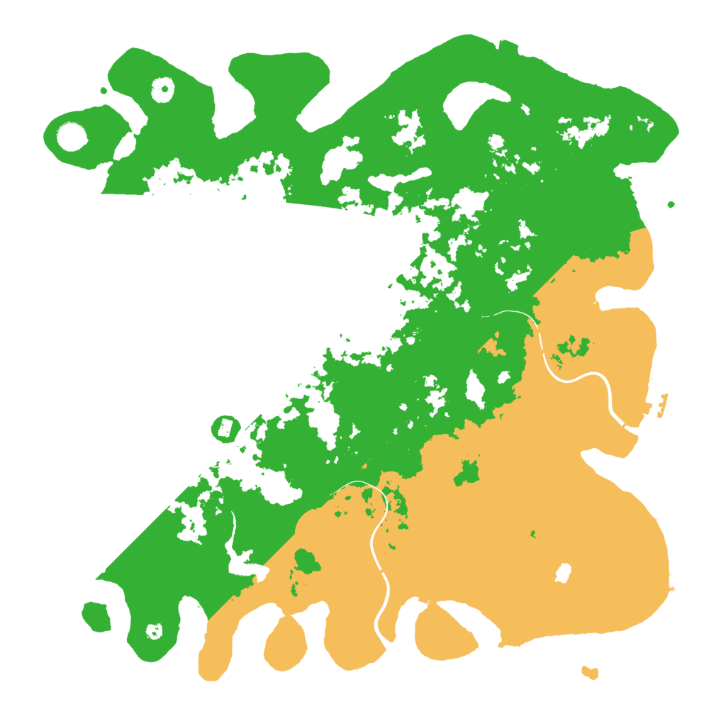 Biome Rust Map: Procedural Map, Size: 4400, Seed: 55788