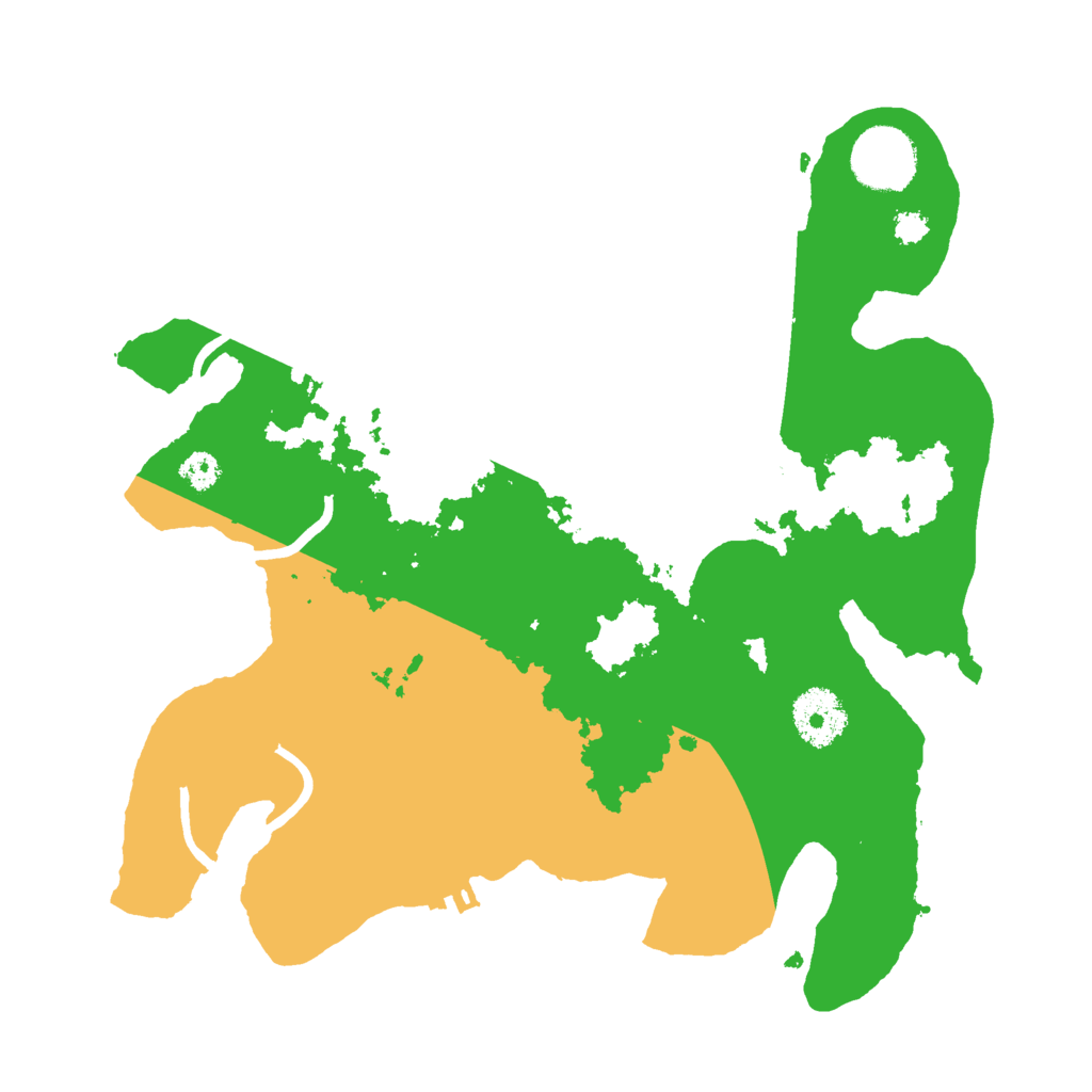 Biome Rust Map: Procedural Map, Size: 3000, Seed: 658421