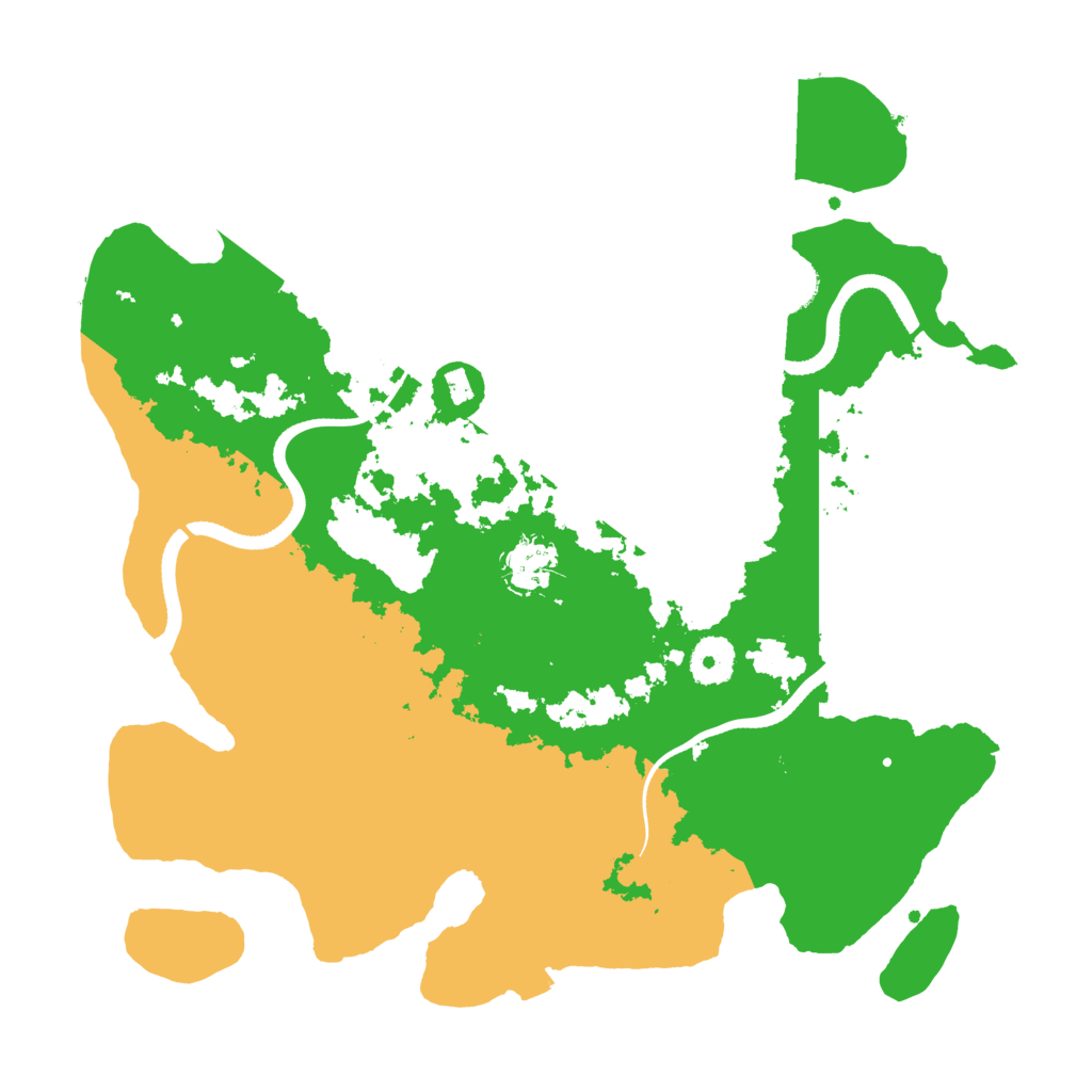 Biome Rust Map: Procedural Map, Size: 3500, Seed: 944495409