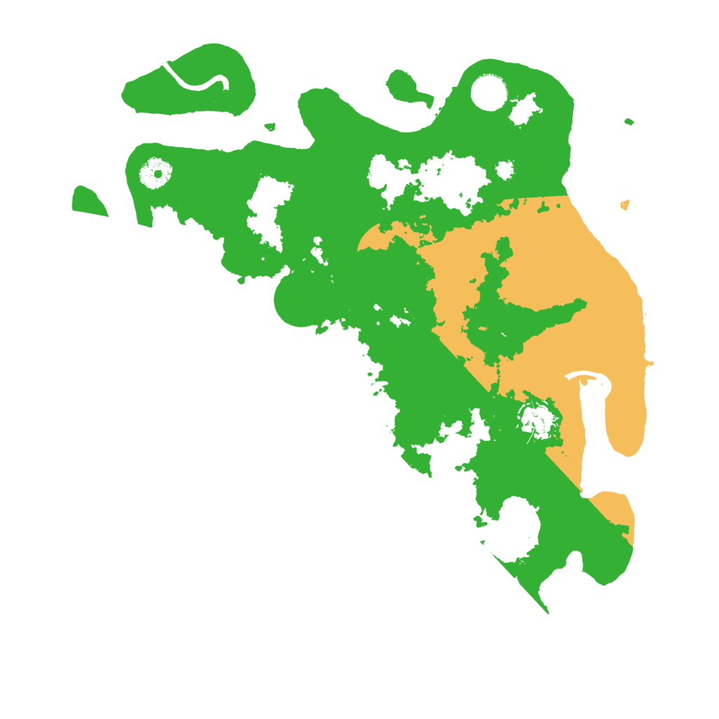 Biome Rust Map: Procedural Map, Size: 3500, Seed: 524776