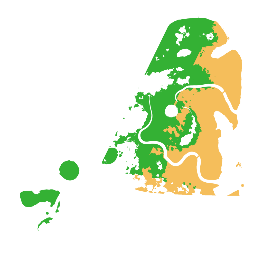 Biome Rust Map: Procedural Map, Size: 3700, Seed: 26227