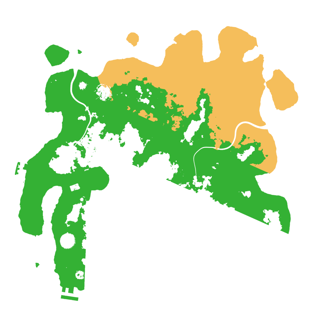 Biome Rust Map: Procedural Map, Size: 3700, Seed: 65746824