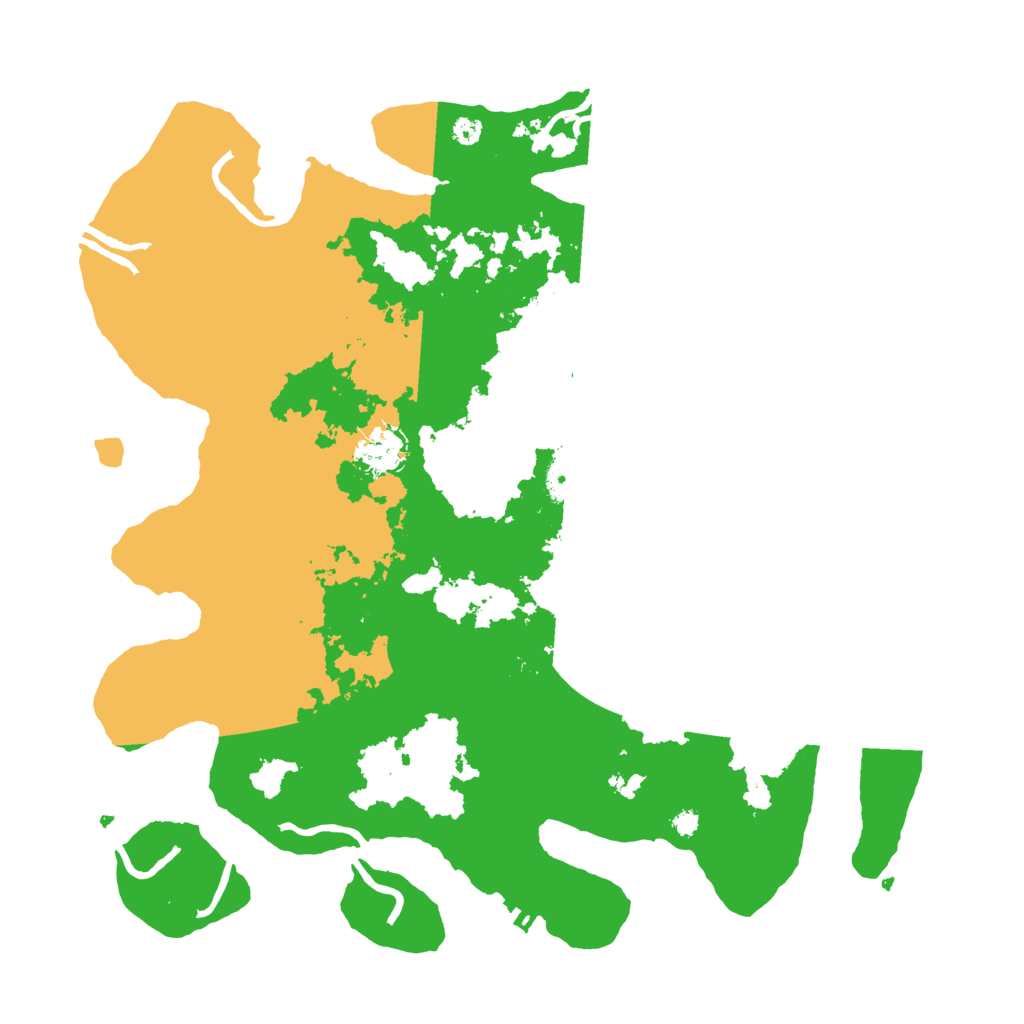 Biome Rust Map: Procedural Map, Size: 3700, Seed: 6152