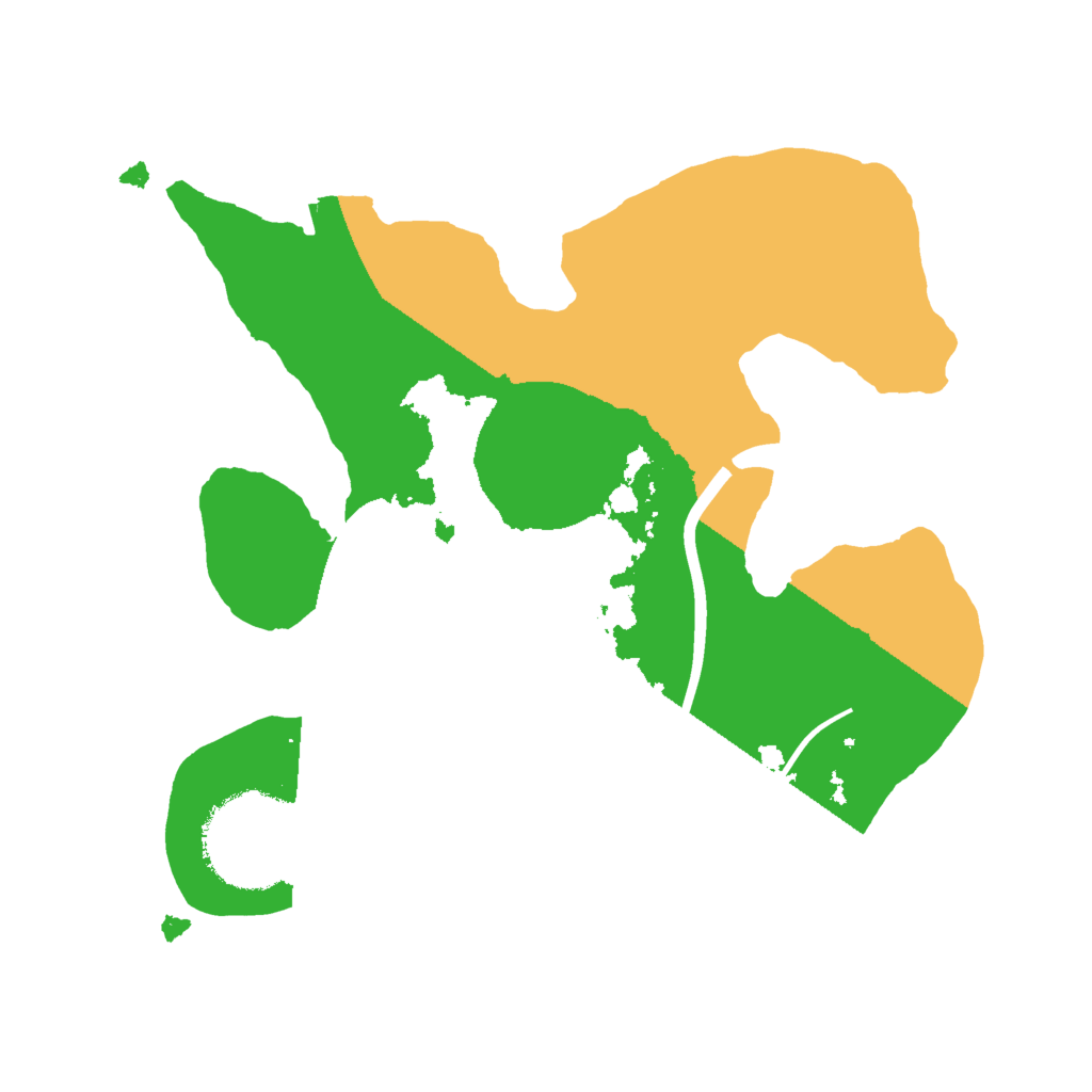 Biome Rust Map: Procedural Map, Size: 2000, Seed: 970101717