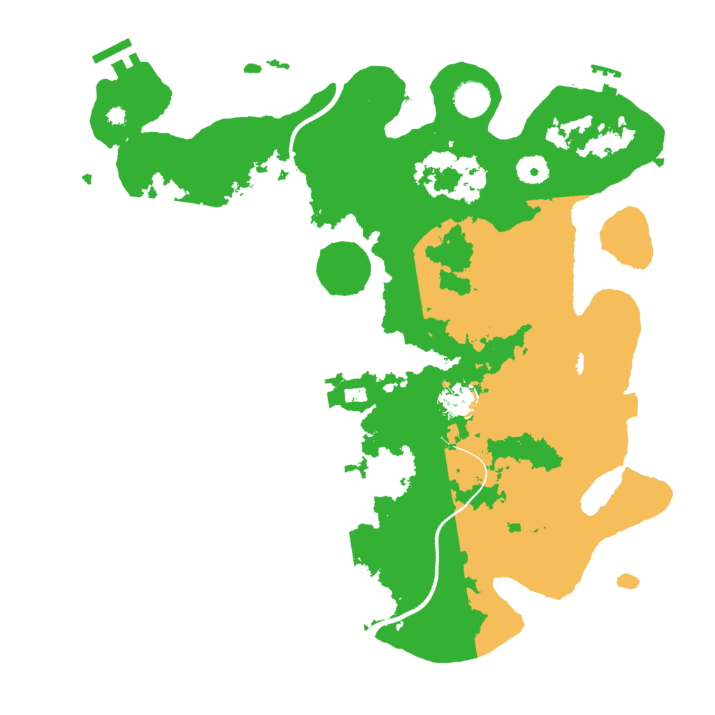 Biome Rust Map: Procedural Map, Size: 3500, Seed: 304669877