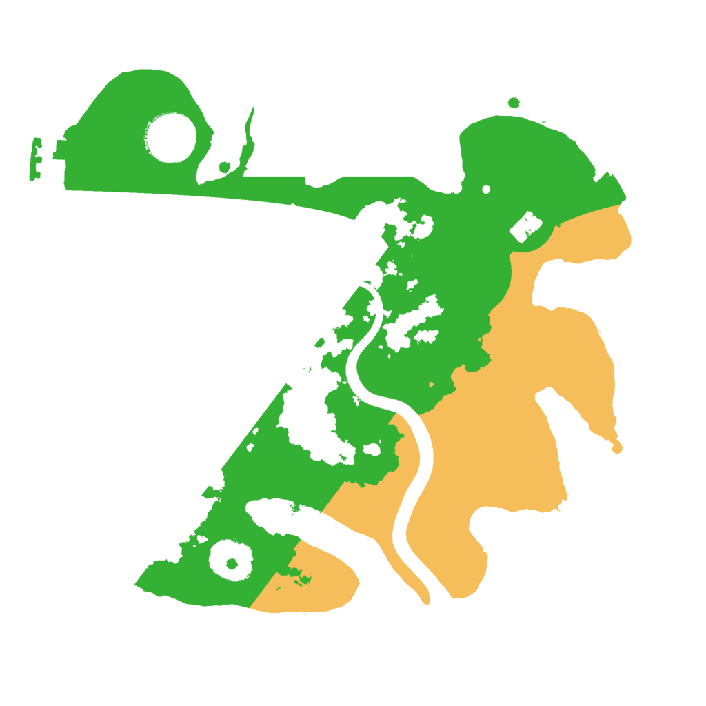 Biome Rust Map: Procedural Map, Size: 2500, Seed: 2042023