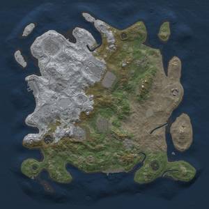 Thumbnail Rust Map: Procedural Map, Size: 3500, Seed: 756756323, 15 Monuments