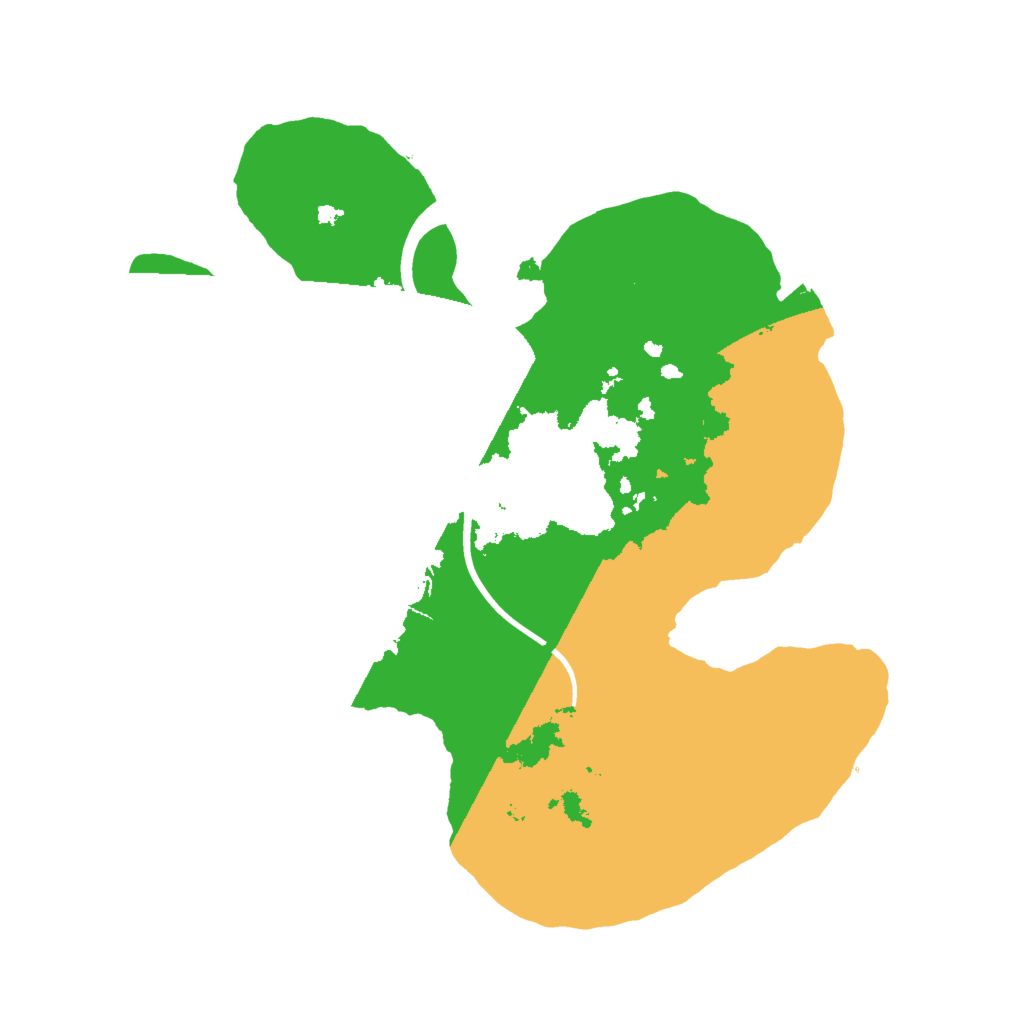 Biome Rust Map: Procedural Map, Size: 2000, Seed: 1223764243