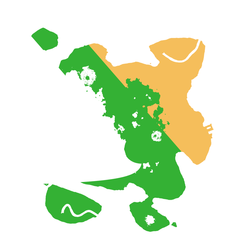 Biome Rust Map: Procedural Map, Size: 2400, Seed: 246580888