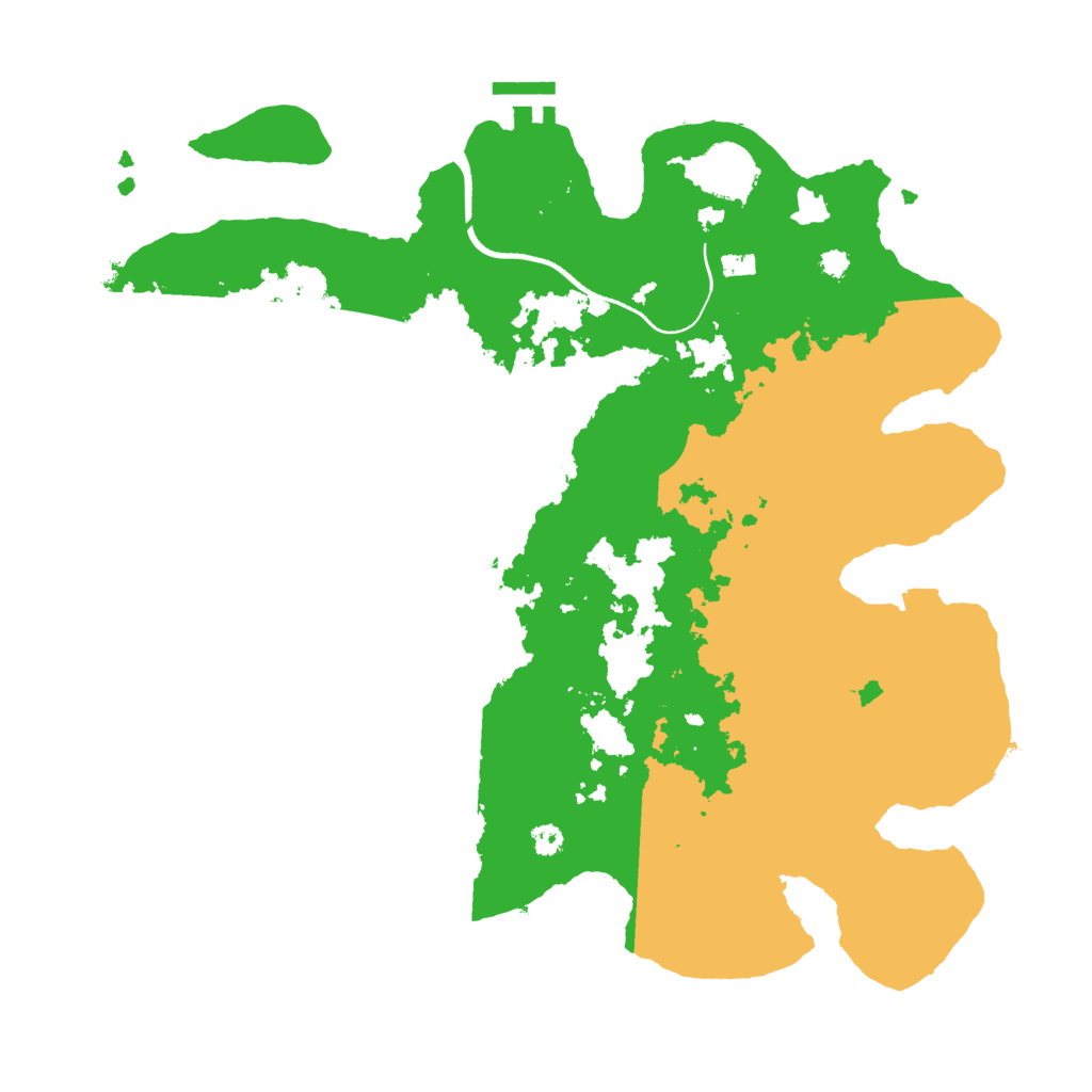 Biome Rust Map: Procedural Map, Size: 3500, Seed: 1515321896