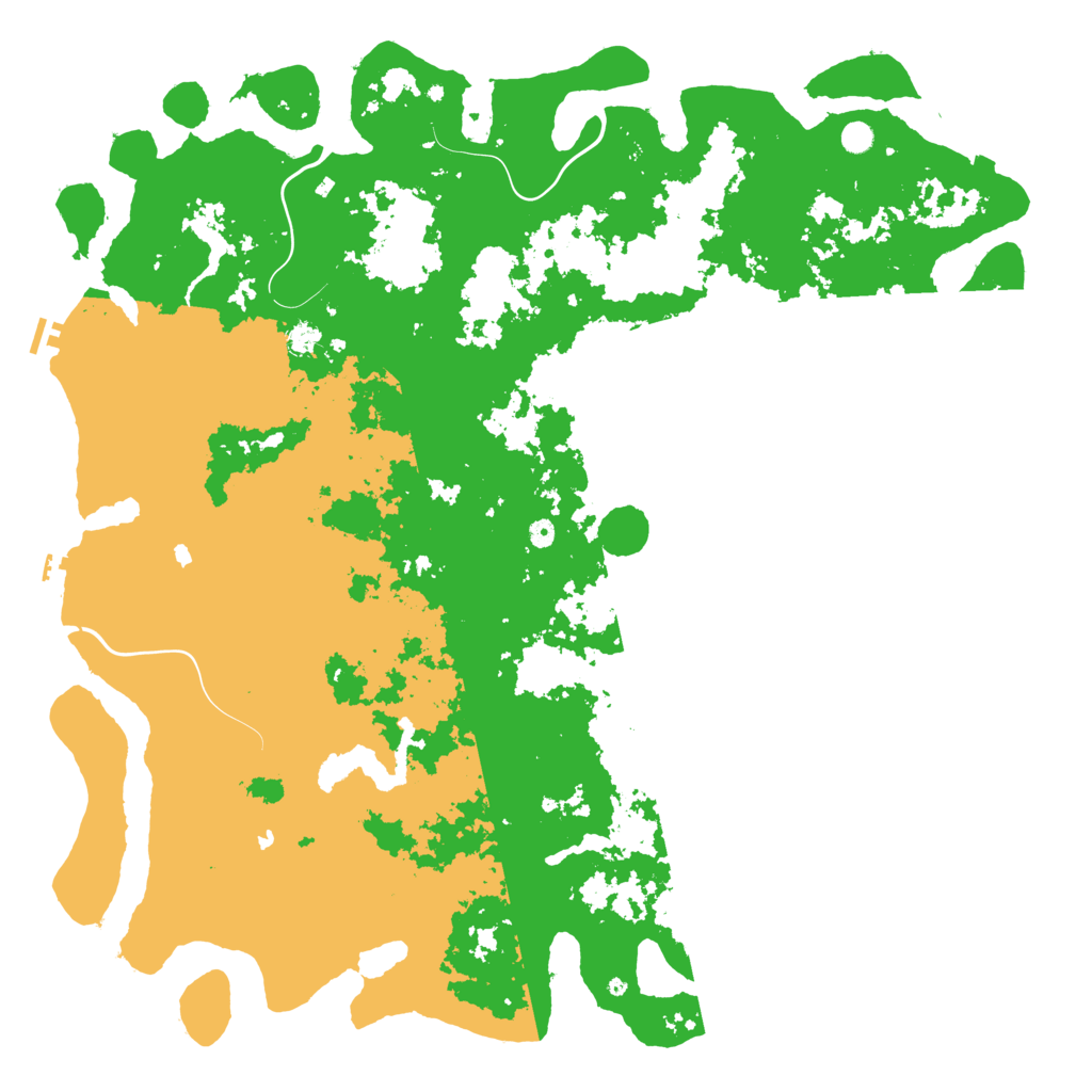 Biome Rust Map: Procedural Map, Size: 6000, Seed: 150287