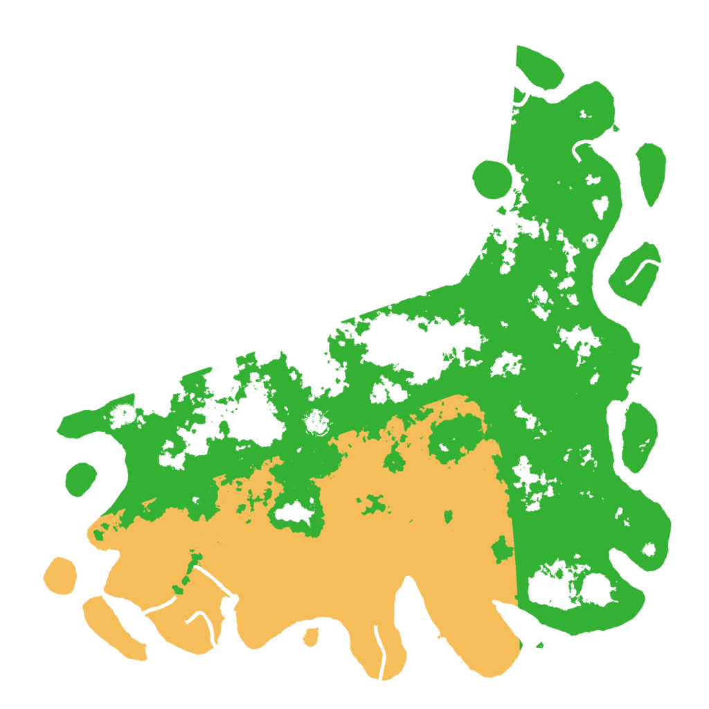 Biome Rust Map: Procedural Map, Size: 5000, Seed: 1190832582