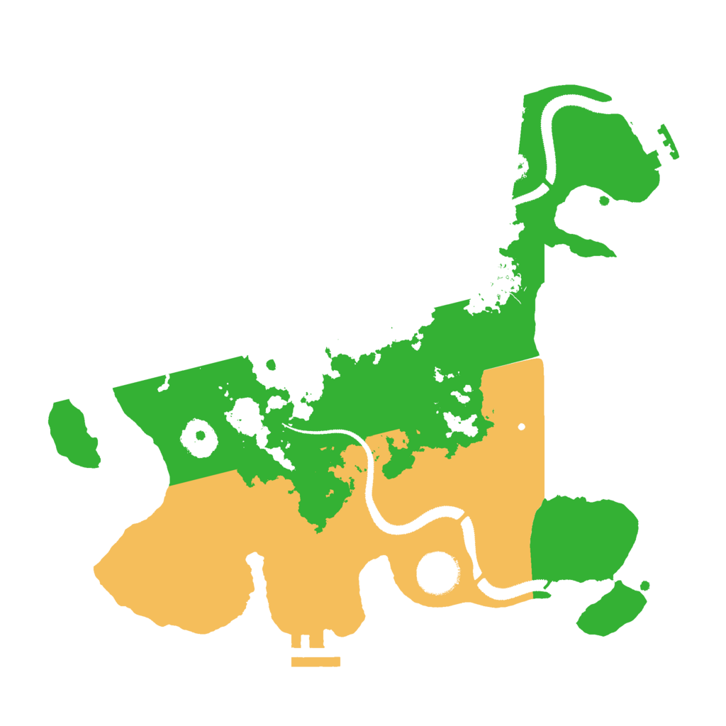 Biome Rust Map: Procedural Map, Size: 3000, Seed: 9014358