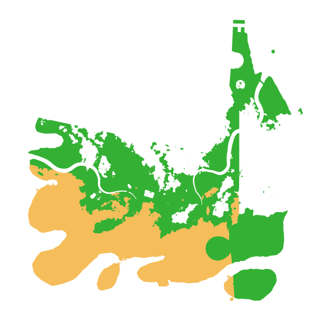 Biome Rust Map: Procedural Map, Size: 3500, Seed: 1226952425