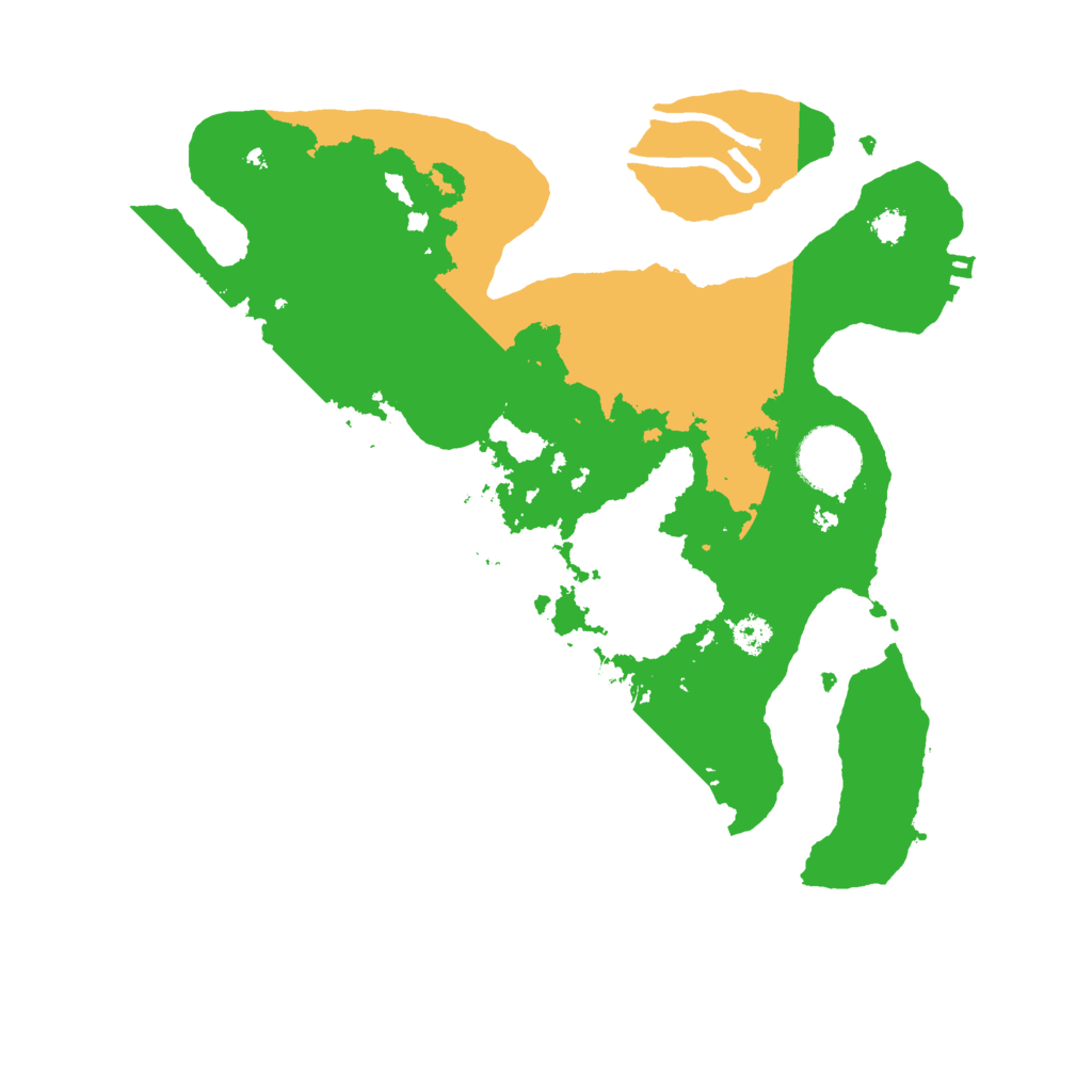 Biome Rust Map: Procedural Map, Size: 3000, Seed: 1074719701