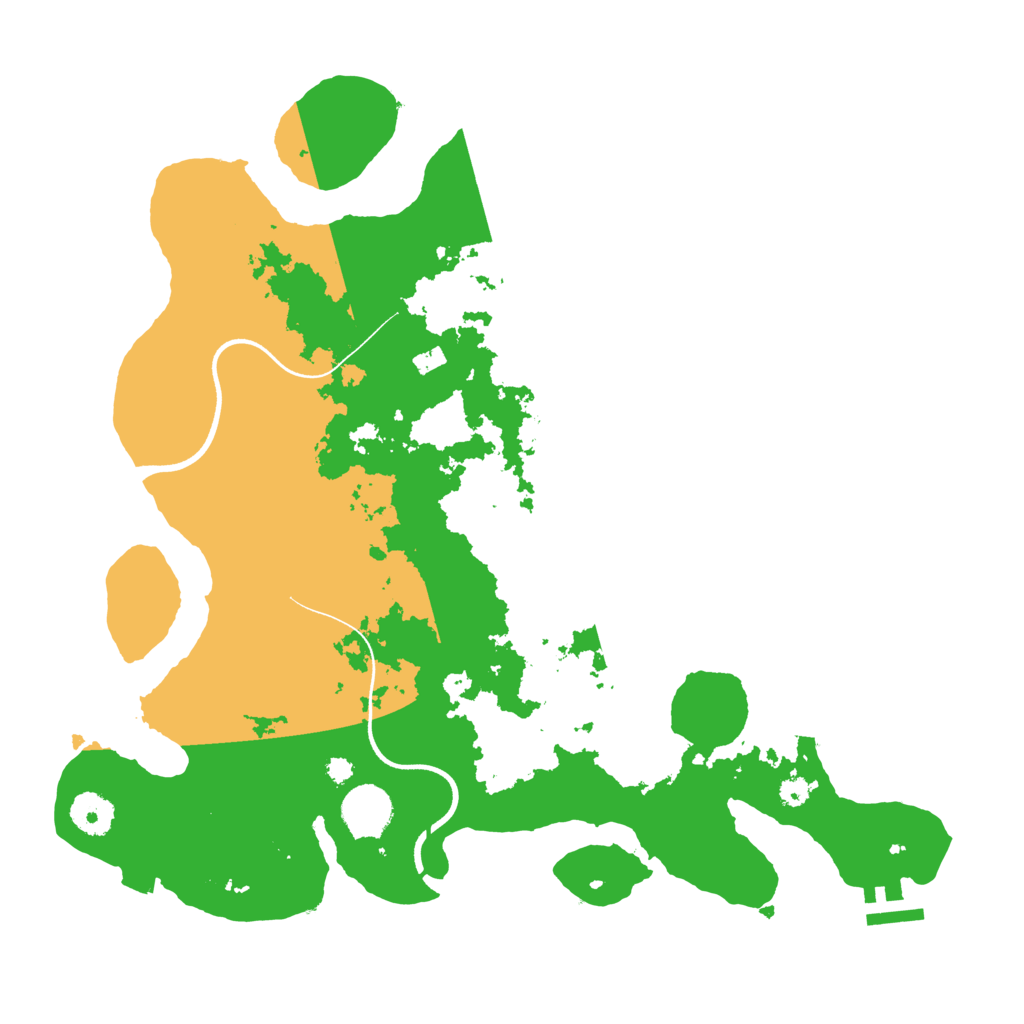 Biome Rust Map: Procedural Map, Size: 3600, Seed: 634407005