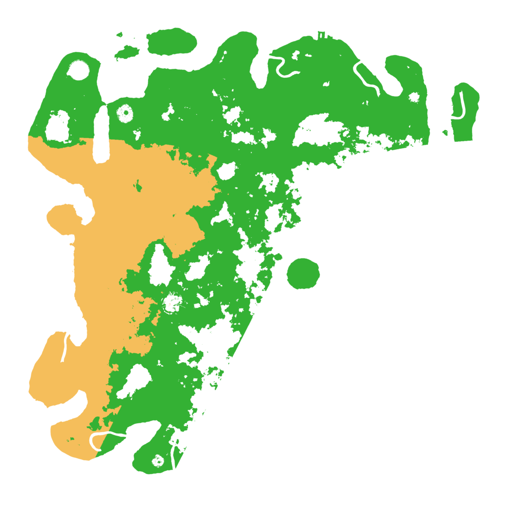 Biome Rust Map: Procedural Map, Size: 4500, Seed: 166851790