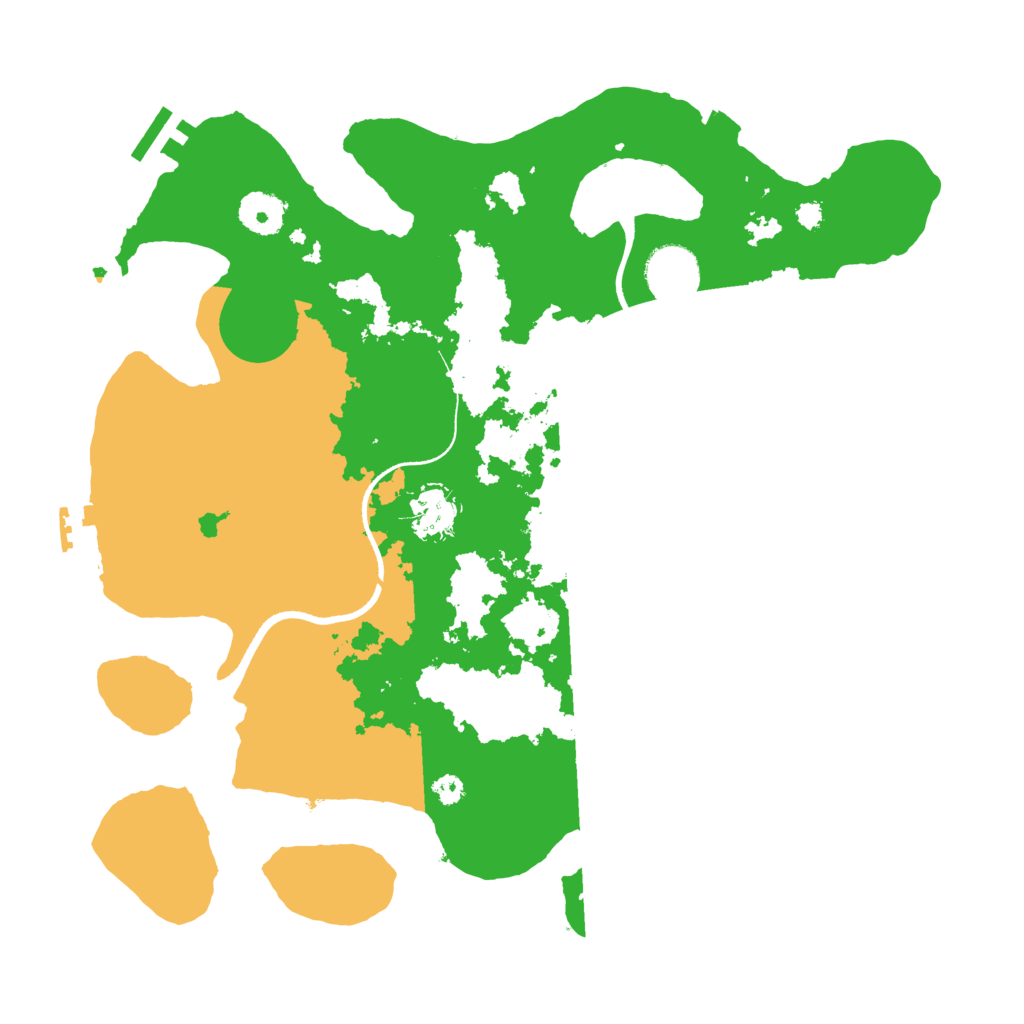 Biome Rust Map: Procedural Map, Size: 3500, Seed: 2099121349