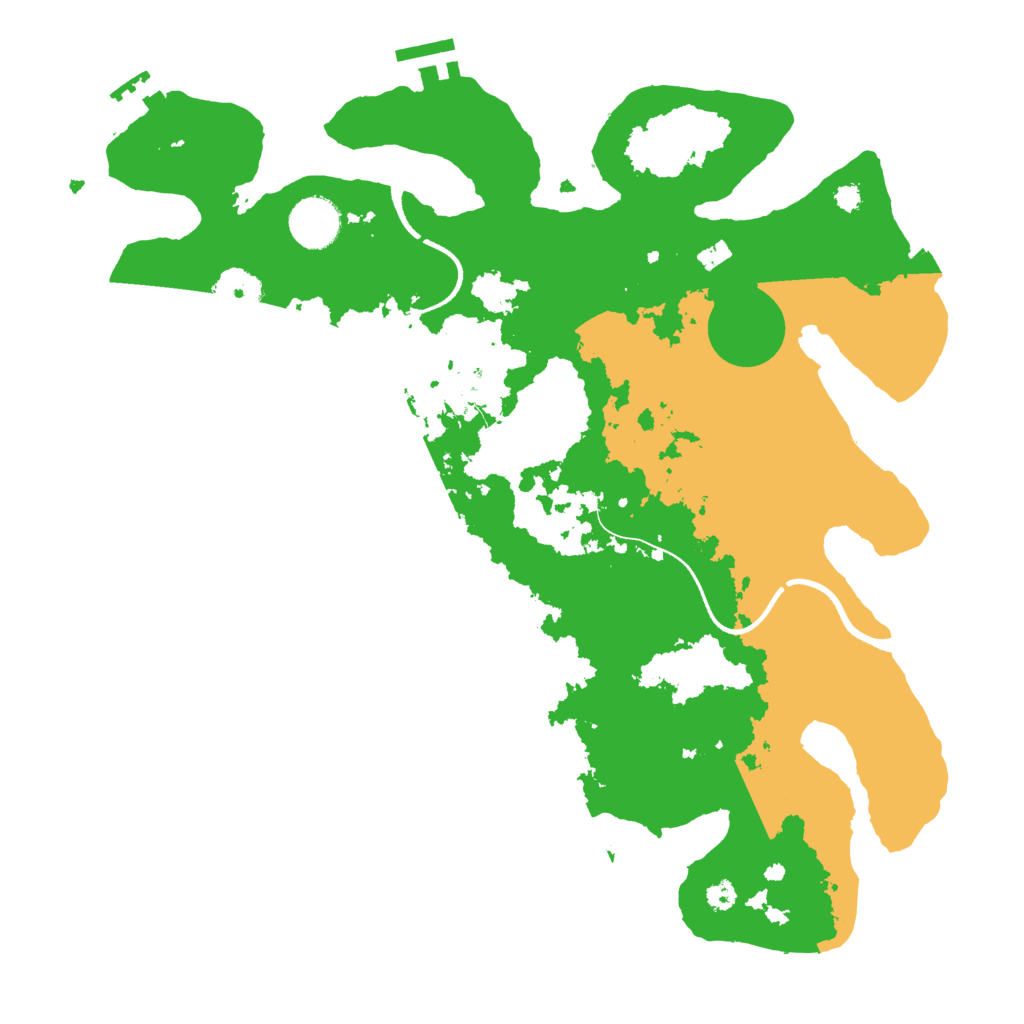 Biome Rust Map: Procedural Map, Size: 3500, Seed: 342641698