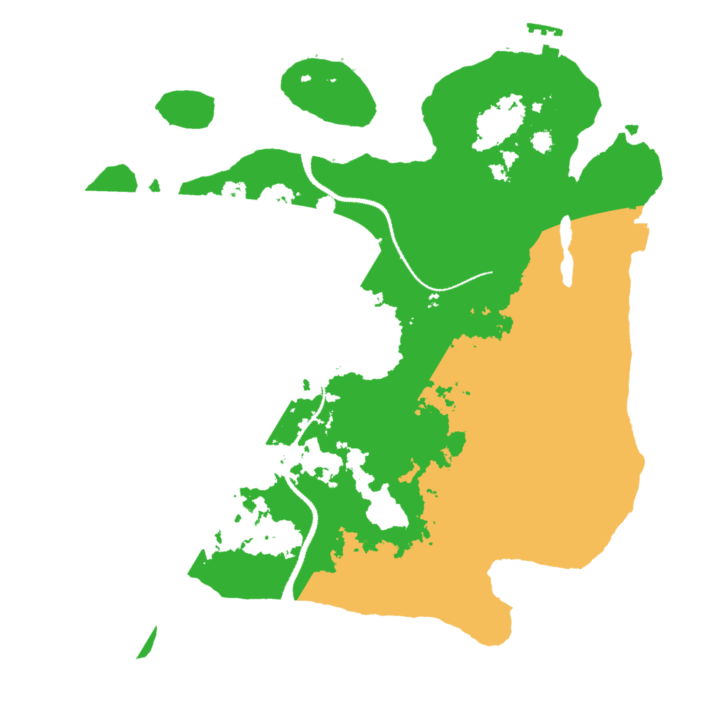 Biome Rust Map: Procedural Map, Size: 3000, Seed: 111123