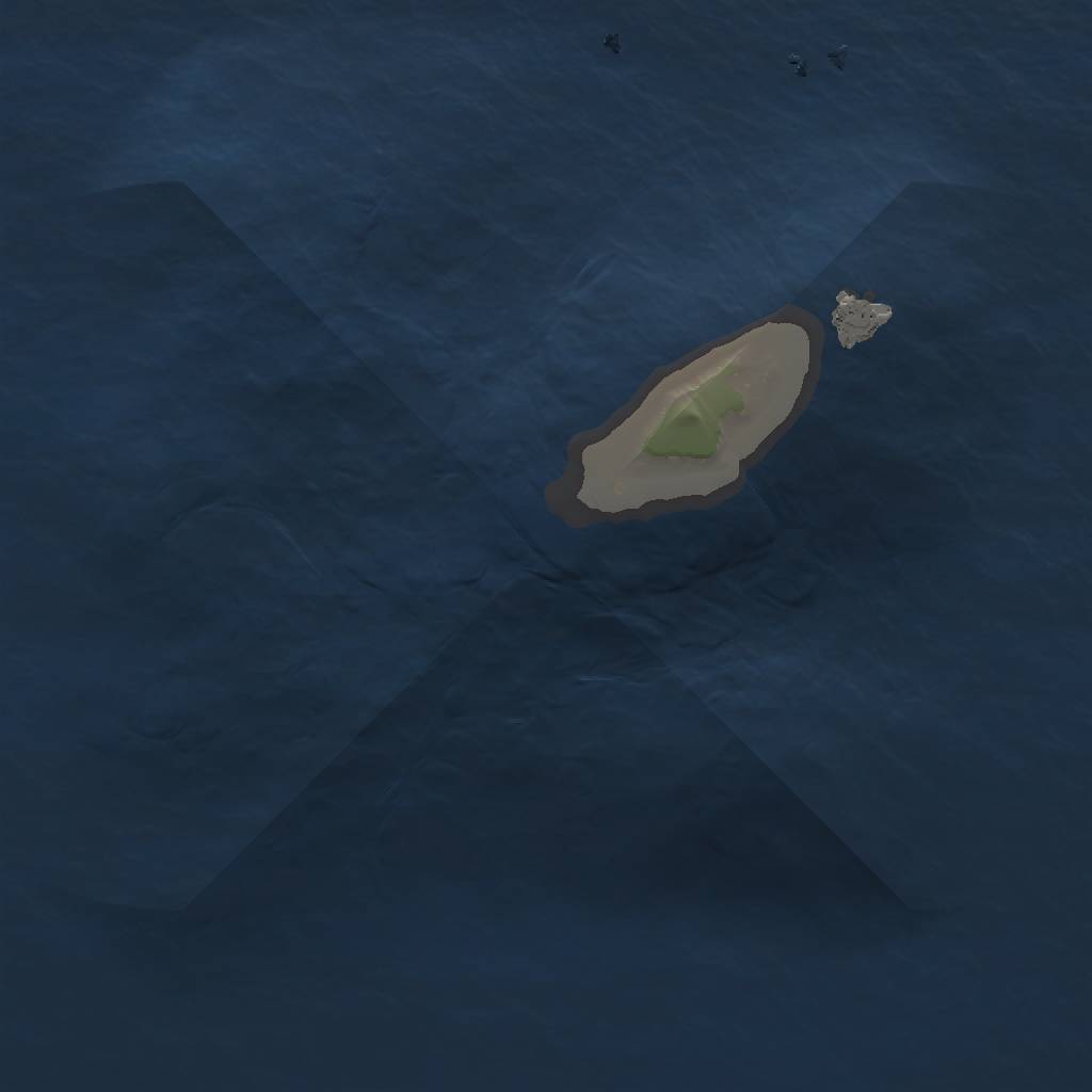 Rust Map: Procedural Map, Size: 1000, Seed: 1150663794, 3 Monuments