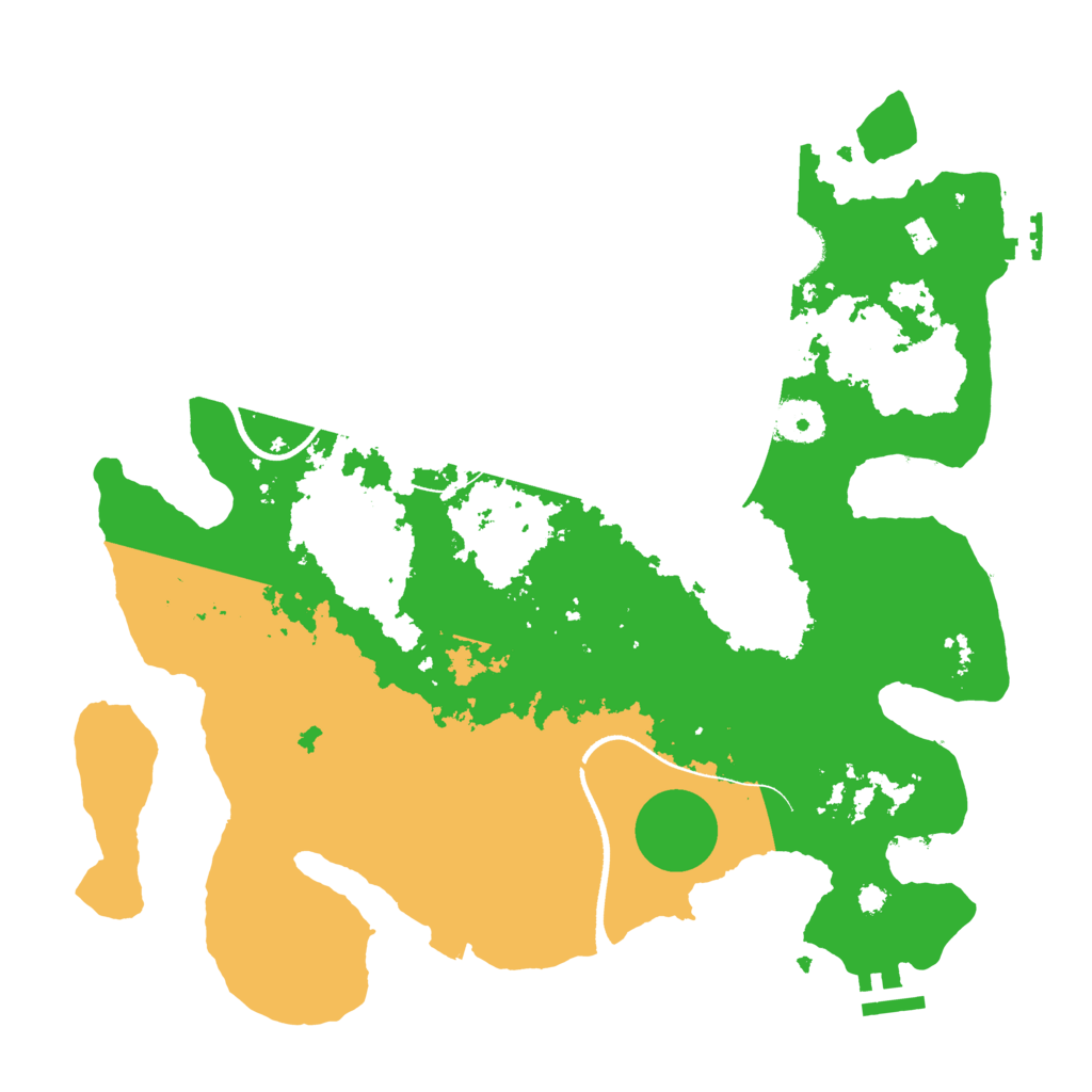 Biome Rust Map: Procedural Map, Size: 3500, Seed: 19764