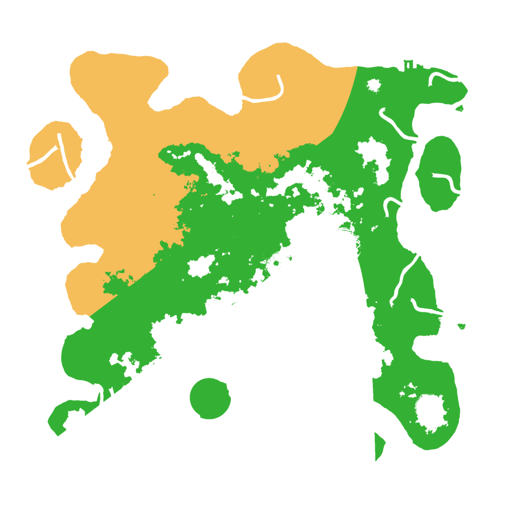 Biome Rust Map: Procedural Map, Size: 3500, Seed: 81336