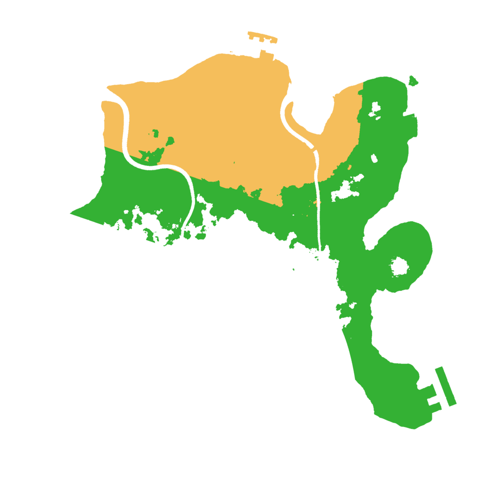 Biome Rust Map: Procedural Map, Size: 2500, Seed: 893124944