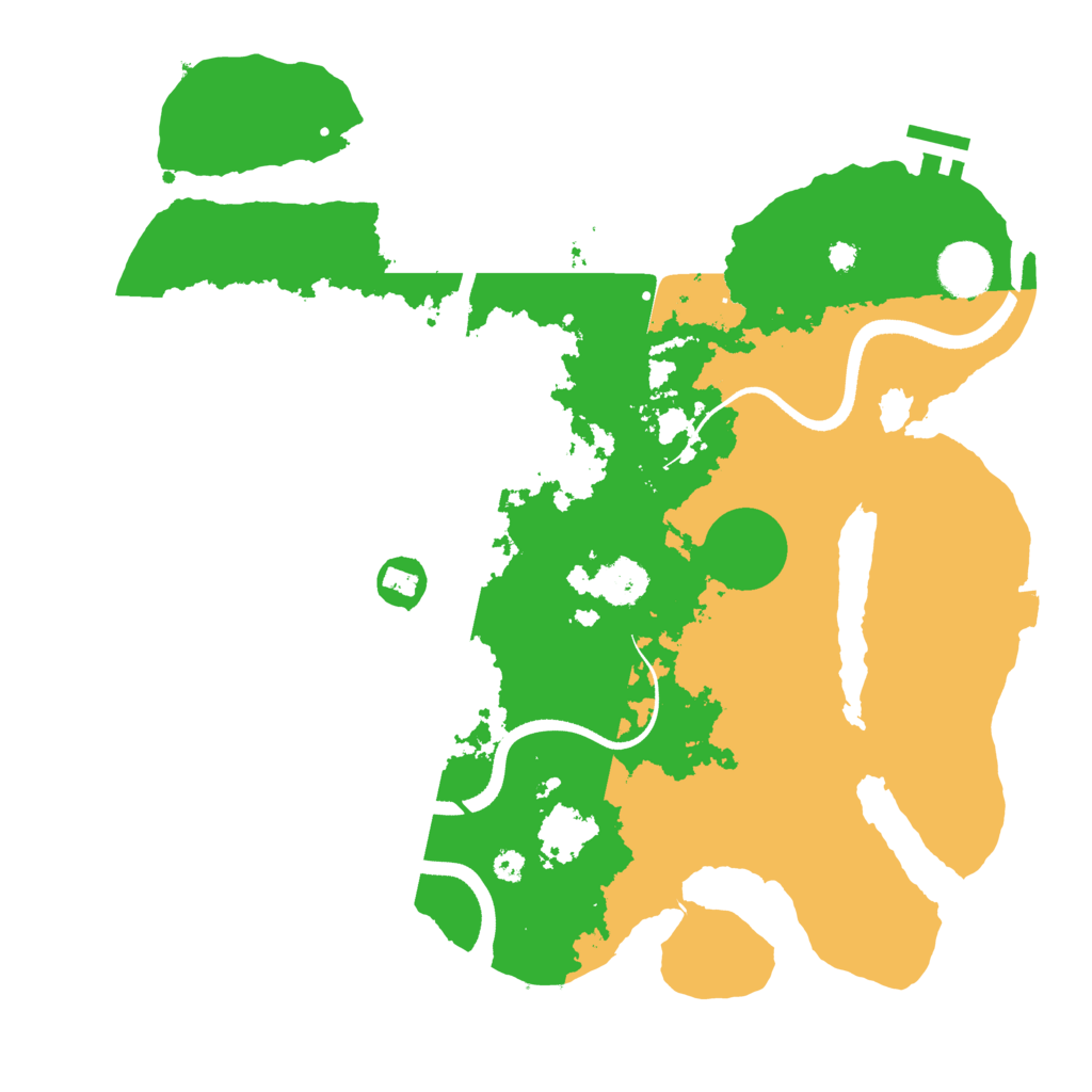 Biome Rust Map: Procedural Map, Size: 3500, Seed: 663154192