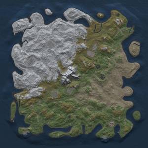 Thumbnail Rust Map: Procedural Map, Size: 5000, Seed: 701631448, 18 Monuments