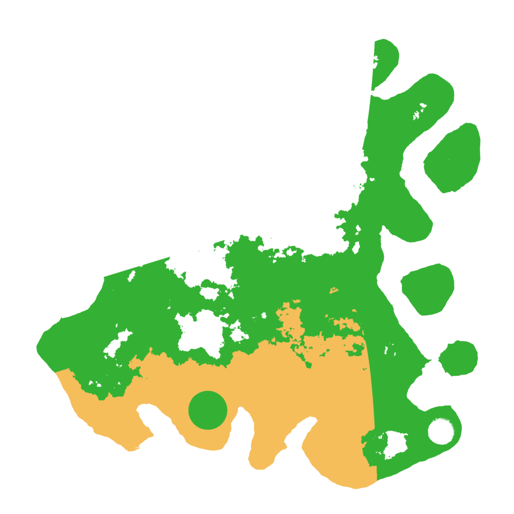 Biome Rust Map: Barren, Size: 3500, Seed: 567639147