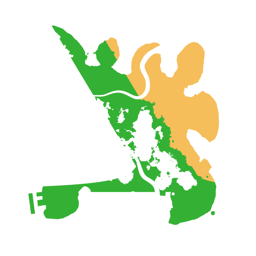 Biome Rust Map: Procedural Map, Size: 2500, Seed: 42870260