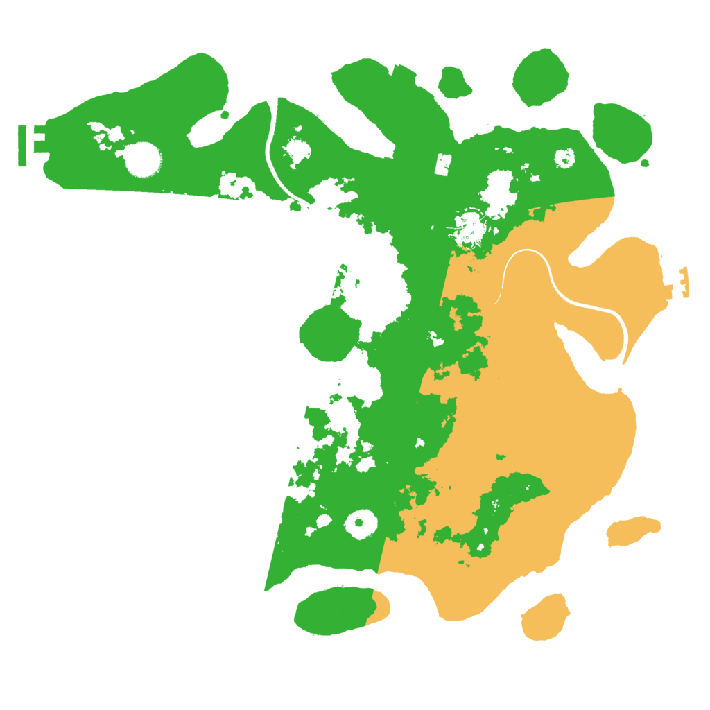 Biome Rust Map: Procedural Map, Size: 3500, Seed: 261451
