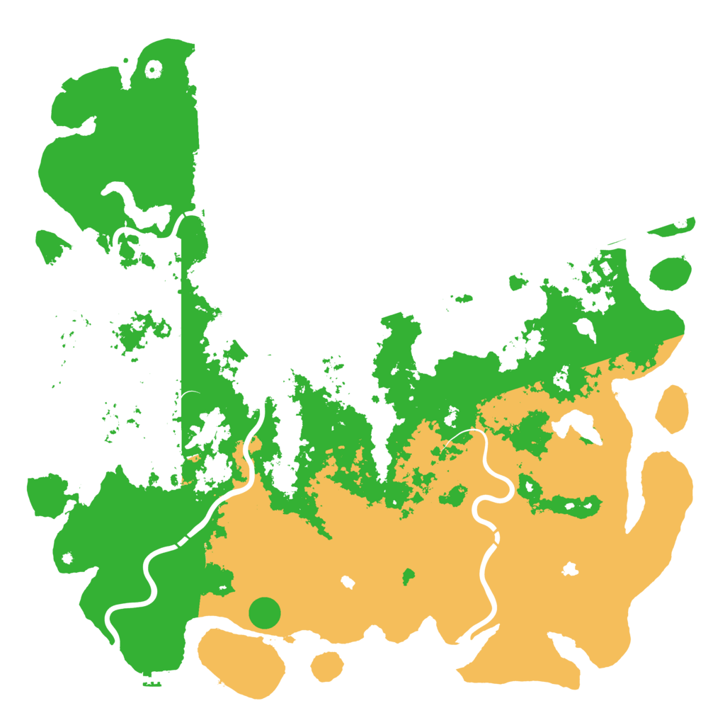 Biome Rust Map: Procedural Map, Size: 6000, Seed: 258389604