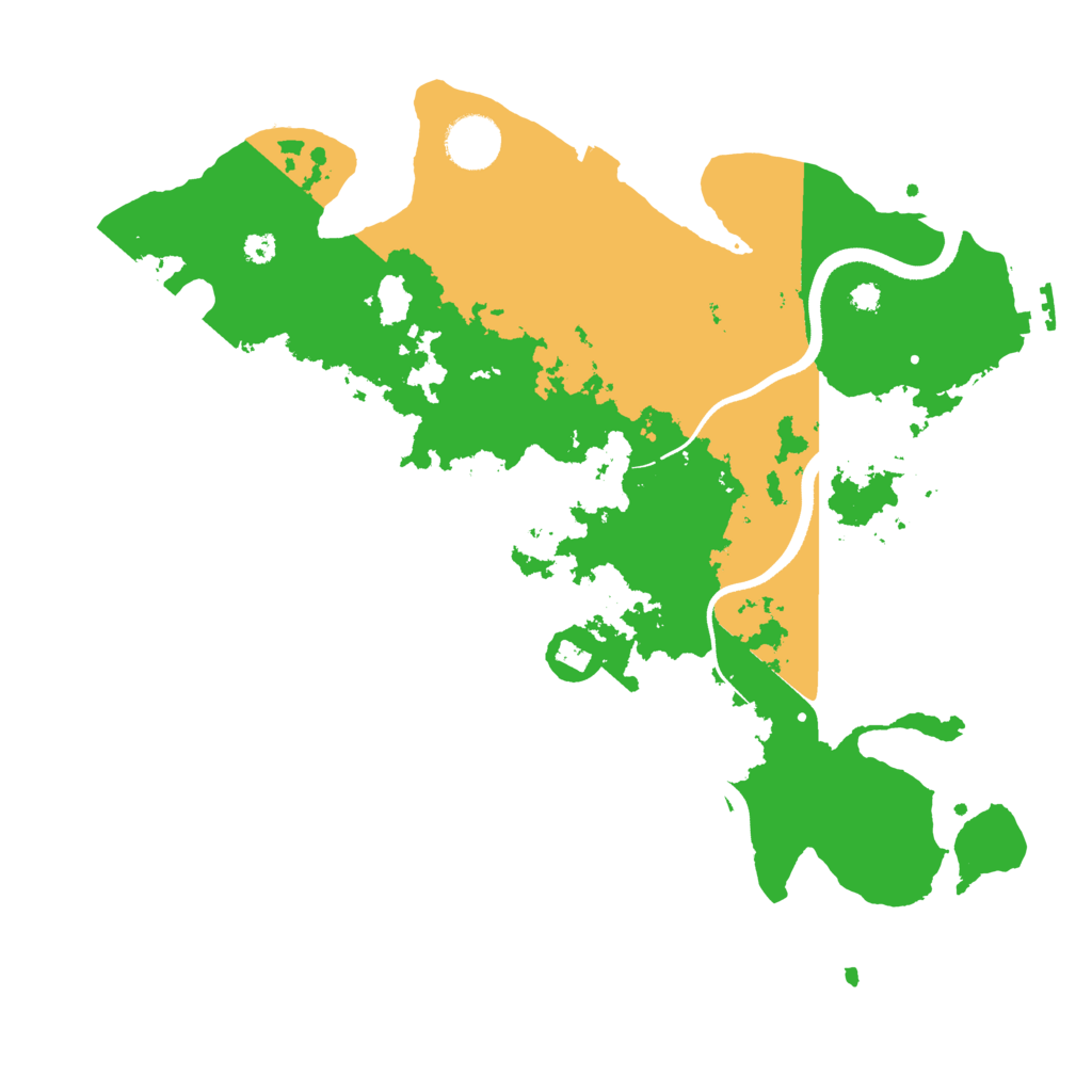 Biome Rust Map: Procedural Map, Size: 3500, Seed: 9174325