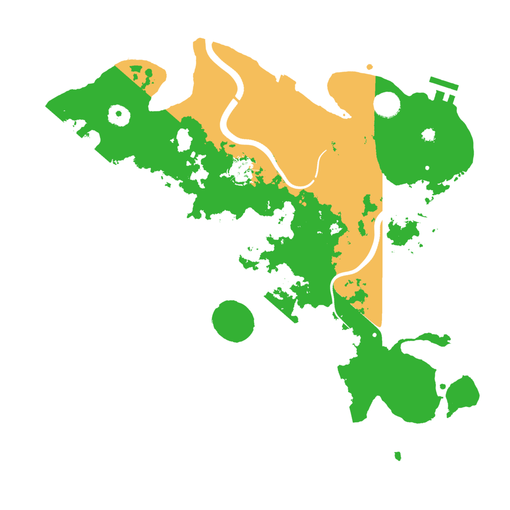 Biome Rust Map: Procedural Map, Size: 3500, Seed: 9174325