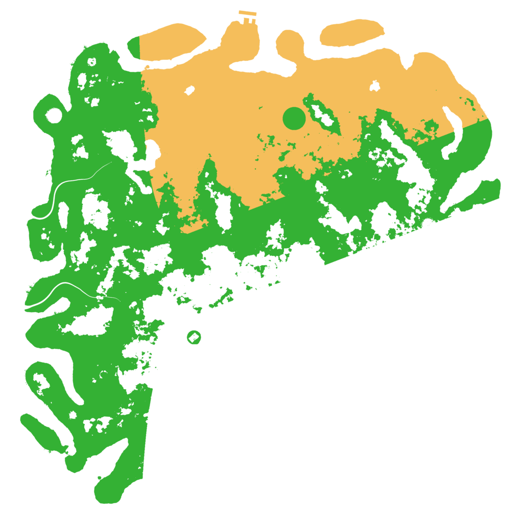 Biome Rust Map: Procedural Map, Size: 6000, Seed: 24348416