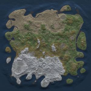 Thumbnail Rust Map: Procedural Map, Size: 4500, Seed: 184897451, 19 Monuments