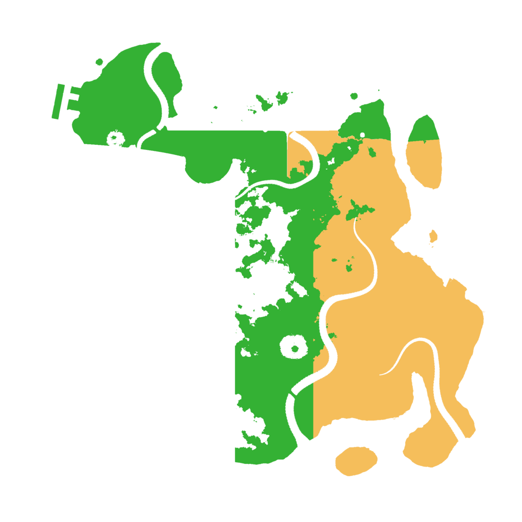 Biome Rust Map: Procedural Map, Size: 3000, Seed: 7309652