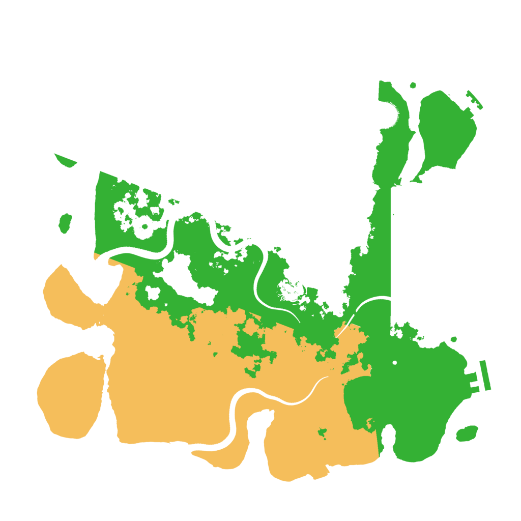 Biome Rust Map: Procedural Map, Size: 3500, Seed: 1199319919