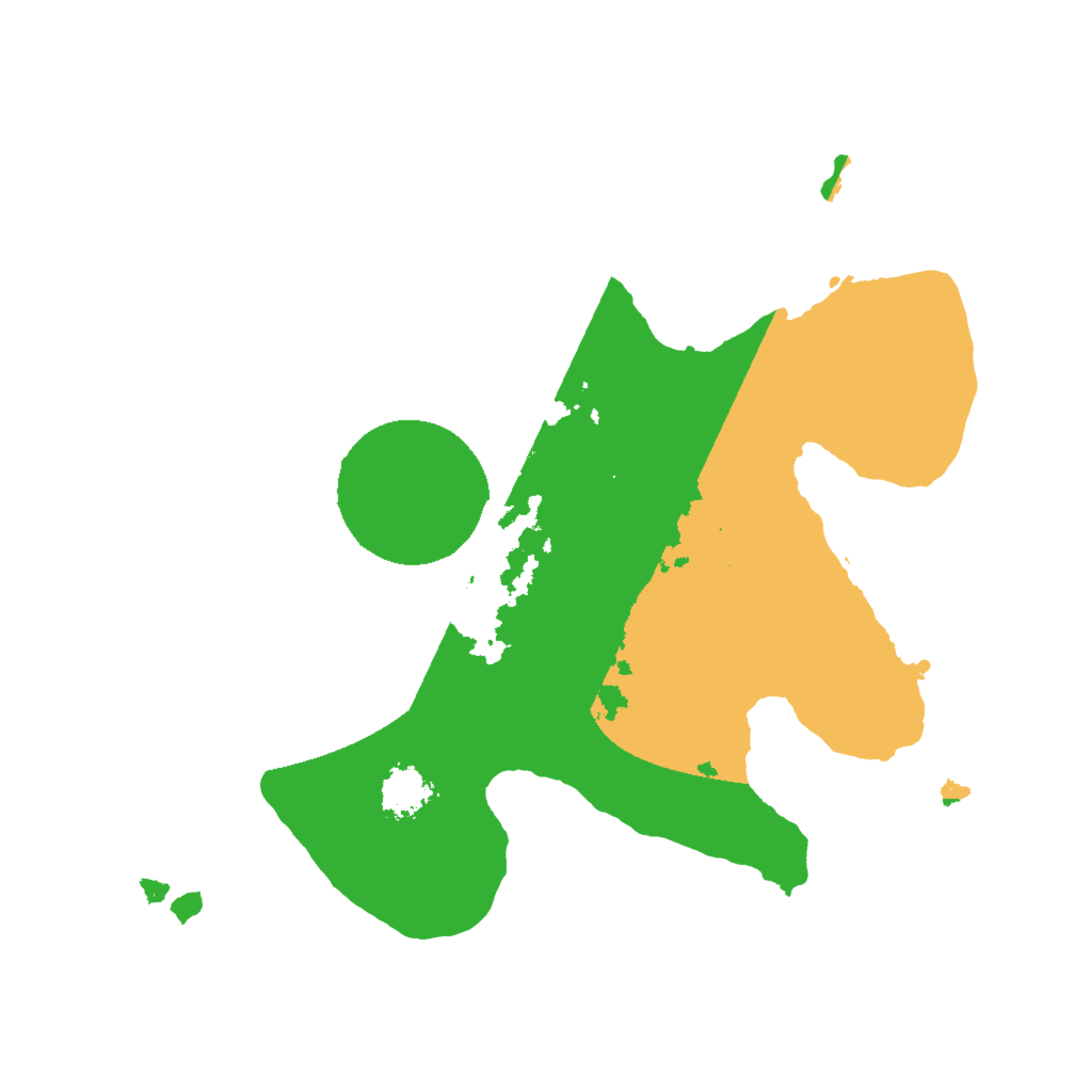 Biome Rust Map: Procedural Map, Size: 2000, Seed: 128763