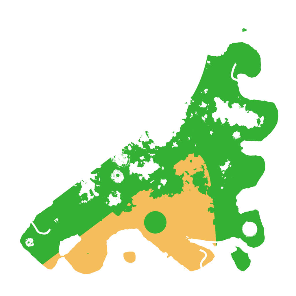 Biome Rust Map: Procedural Map, Size: 3500, Seed: 1110