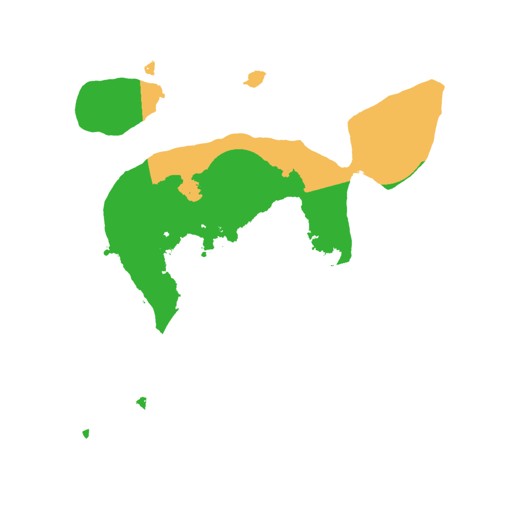 Biome Rust Map: Procedural Map, Size: 2000, Seed: 2384